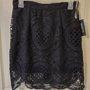 BRUNETTE THE LABEL lace skirt.